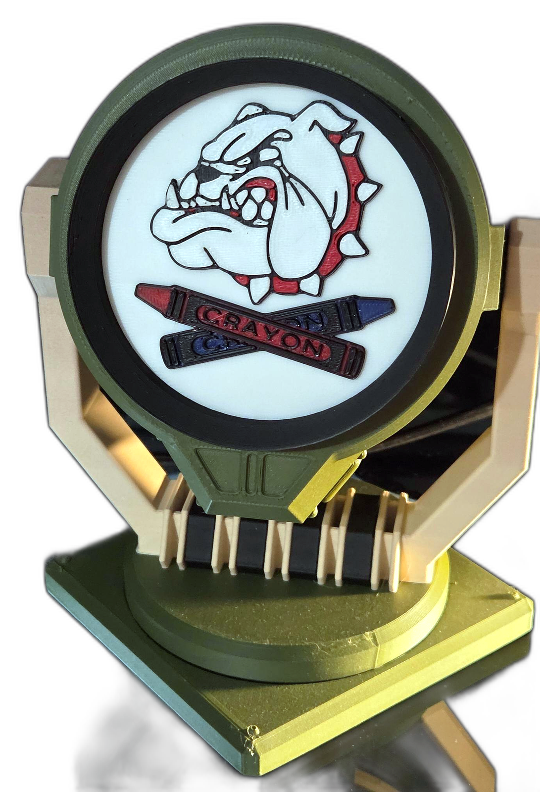 Spotlight lamp, bulldog design