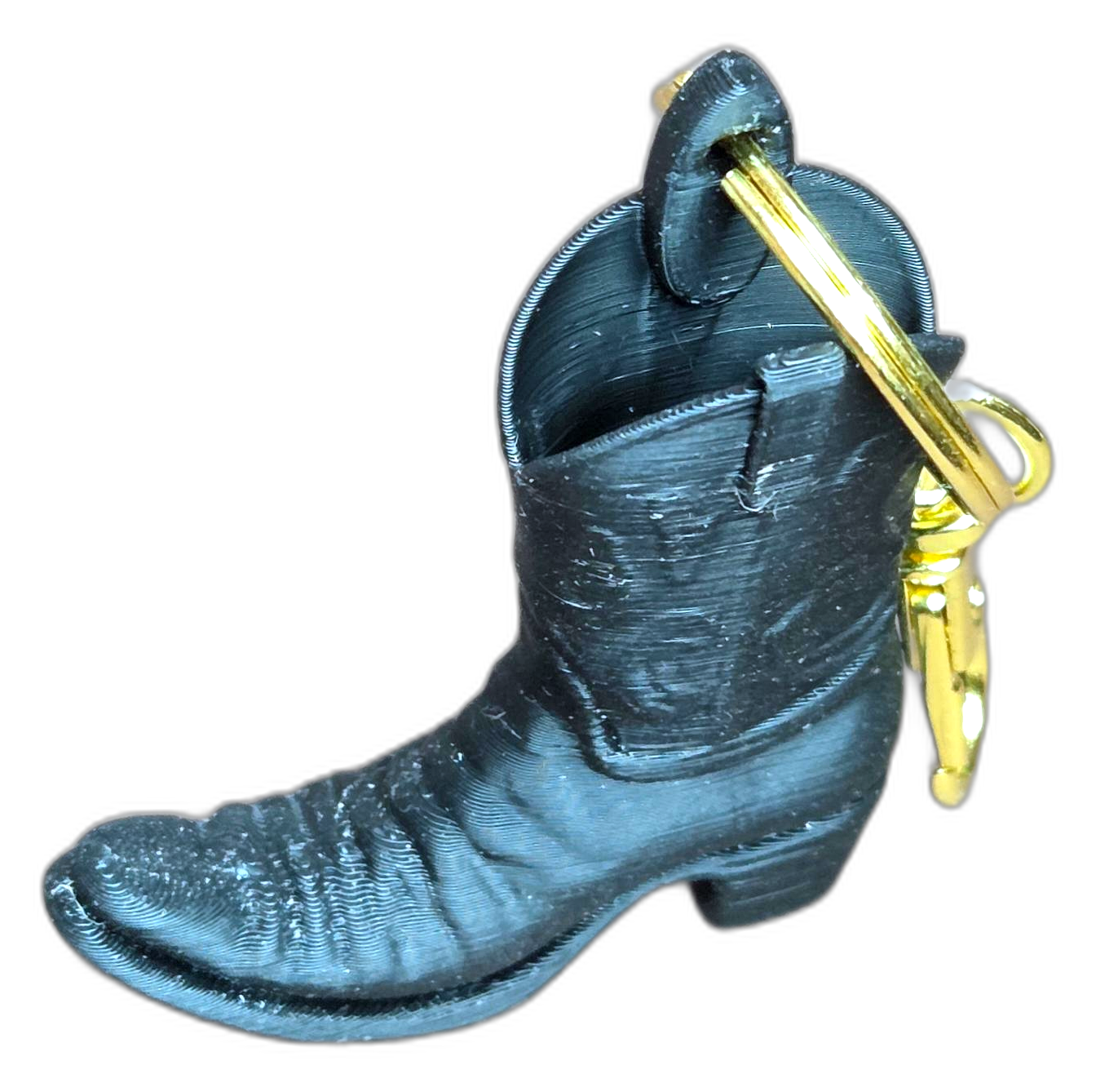 Cowboy boot keychain