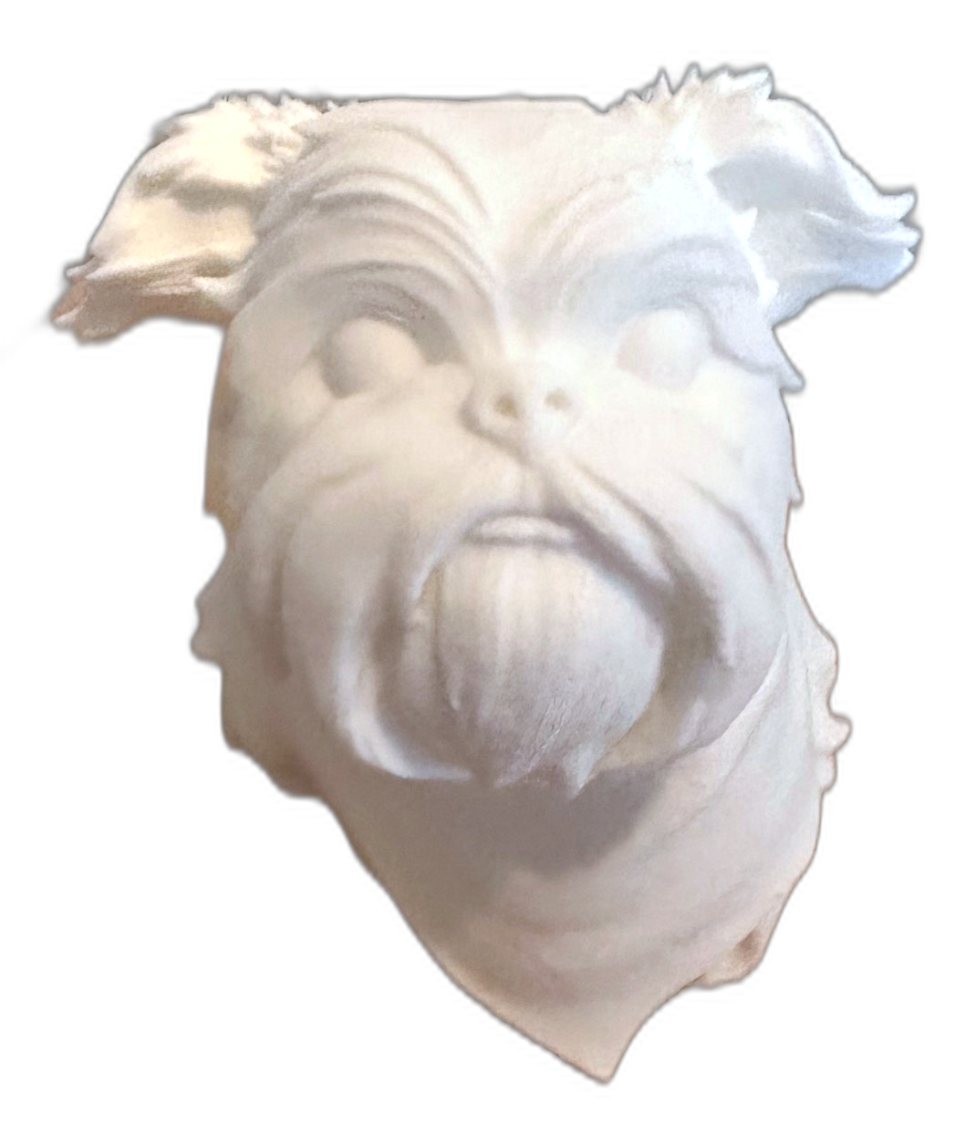 Pet portrait bust, dog