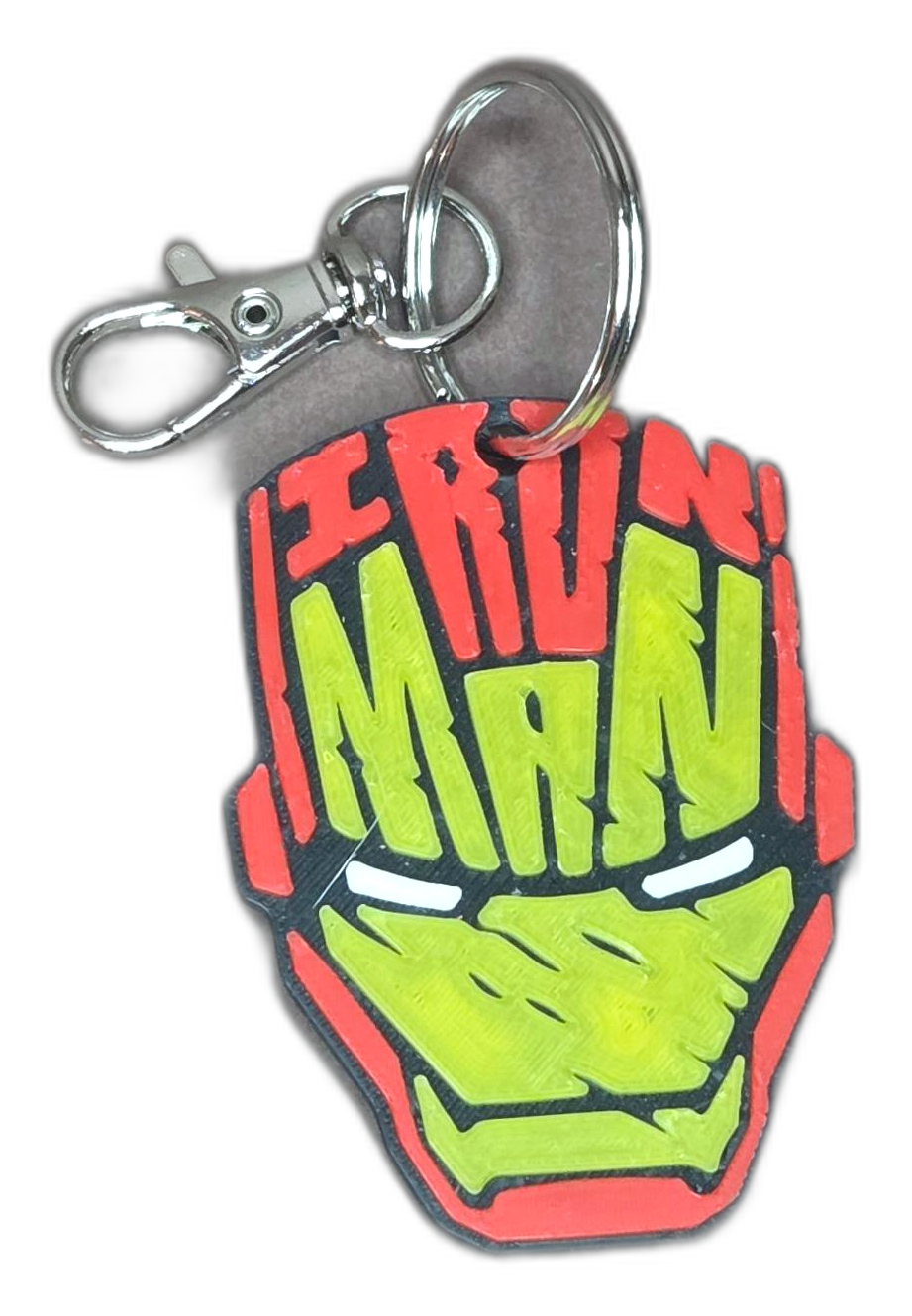 Keychain, superhero design