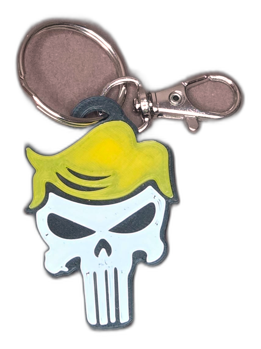 Keychain, skull design