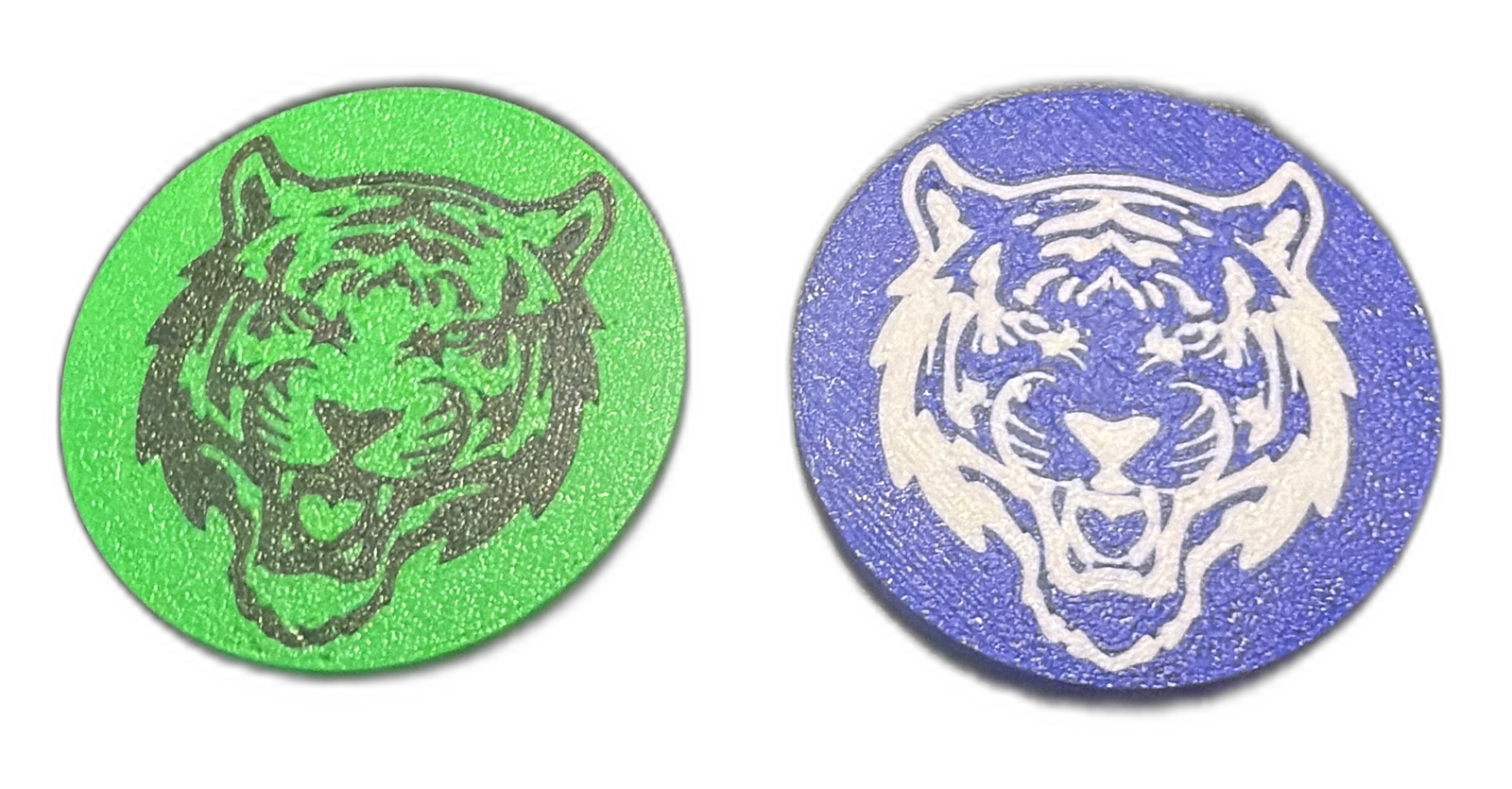 Tiger mascot medallions