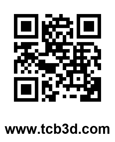 QR code linking to www.tcb3d.com